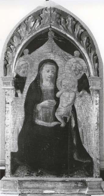 Anonimo — Manzini Andrea di Giusto - sec. XV - Madonna con Bambino e angeli — insieme